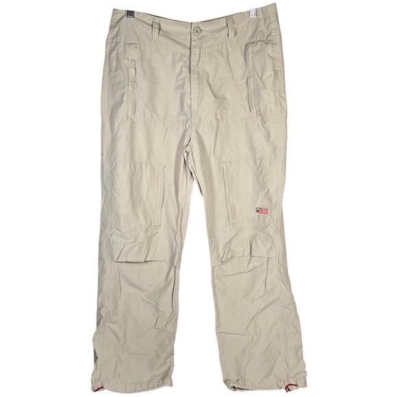 Vintage 2001 DC Shoe Co Active Terrain Unit Khaki Skater Cargo Pants 34 - Picture 1 of 15